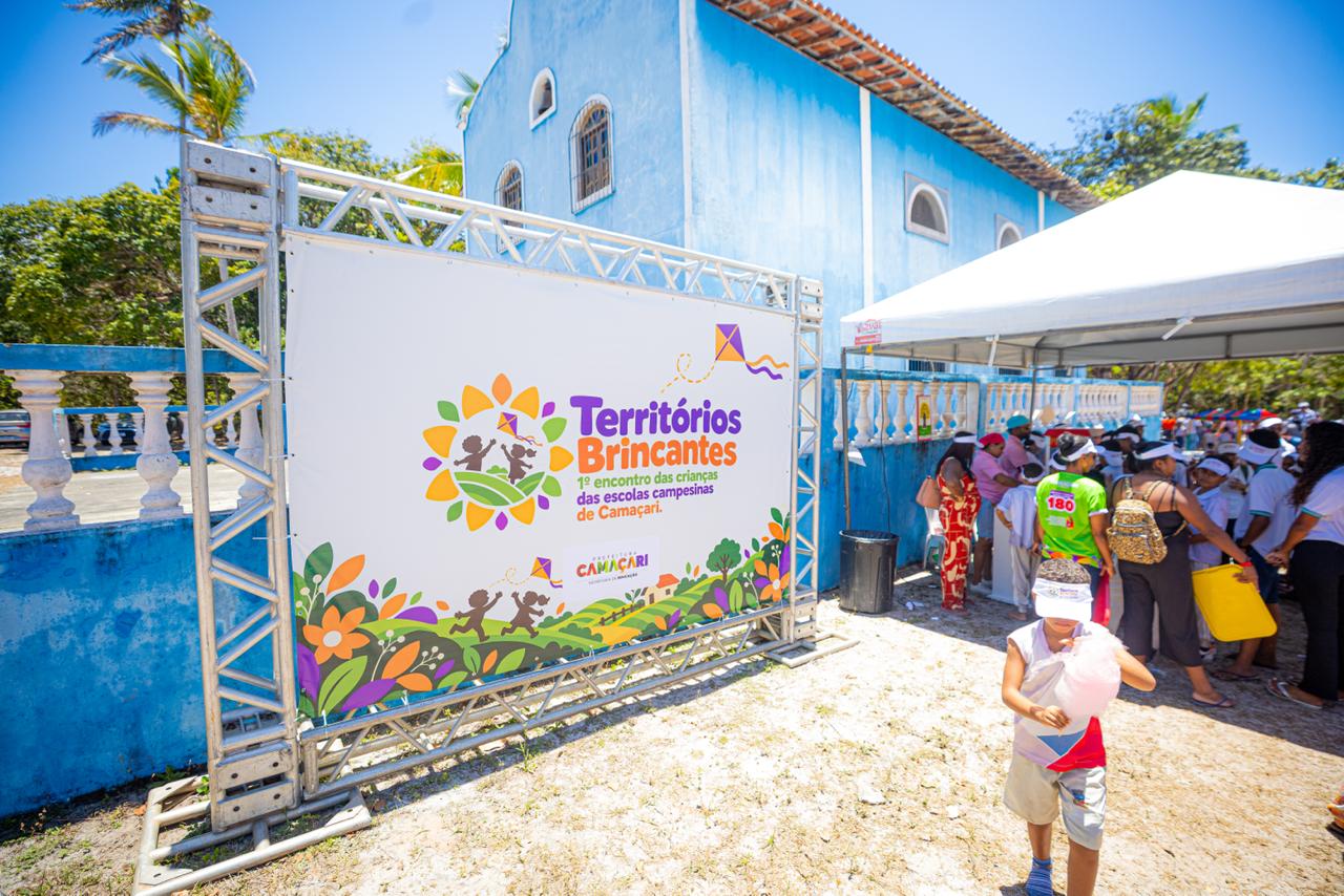 Projeto Territórios Brincantes celebra Dia das Crianças com 534 estudantes da zona rural de Camaçari